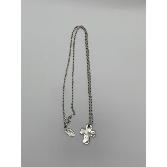 Lisa Leonard Grace For Today Cross Necklace {Sterling Silver} 3/4”x 3/4” 18” - Picture 1 of 6